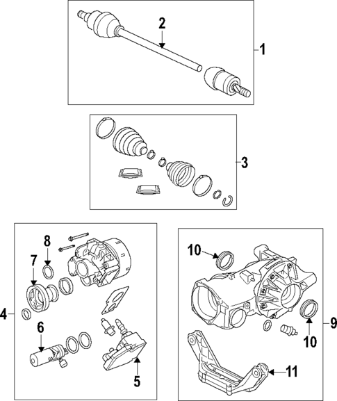 Rear Axle for 2014 Land Rover LR2 #0
