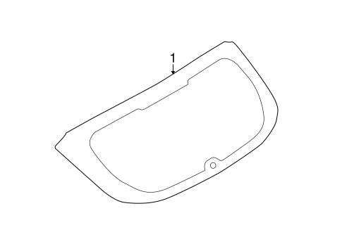 Body/Glass & Hardware - Back for 2015 Ford Focus #1
