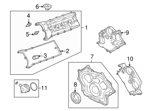 XF VALVE & TIMING COVERS