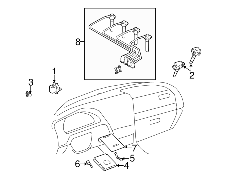 ELECTRICAL/IGNITION SYSTEM for 2001 Toyota Corolla #1