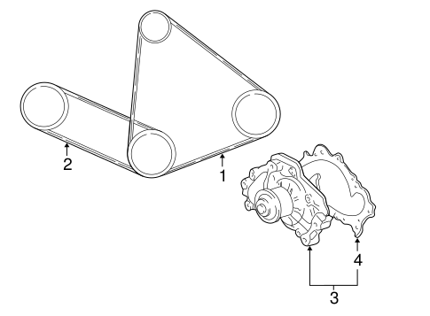 COOLING SYSTEM/WATER PUMP for 2008 Toyota Solara #1