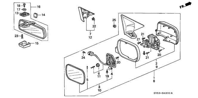 INTERIOR / BUMPER/MIRROR for 1997 Honda ACCORD 5-DOOR #1