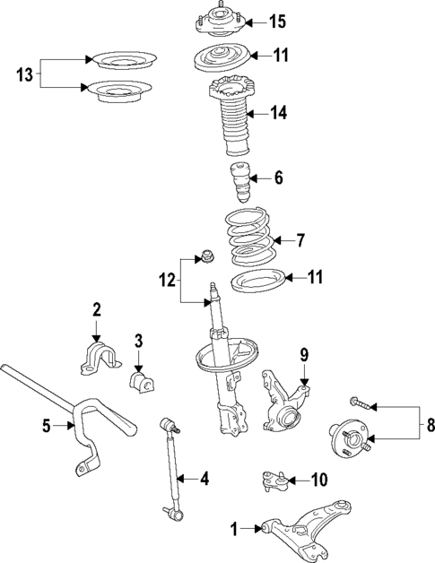 Front Suspension for 2019 Toyota RAV4 #1