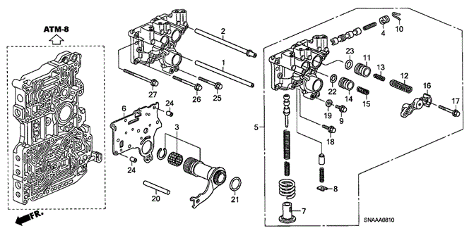 TRANSMISSION - AUTOMATIC/AT REGULATOR BODY for 2009 Honda CIVIC SEDAN #1