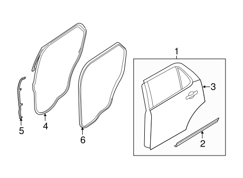 Body/Door & Components for 2013 Ford Explorer #1