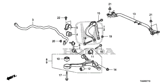 CHASSIS/FRONT LOWER ARM for 2009 Honda ACCORD SEDAN #1
