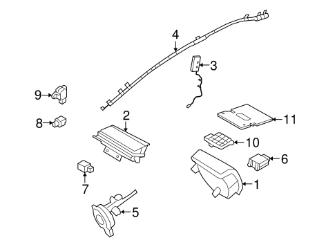 Electrical/Air Bag Components for 2009 Ford Focus #1