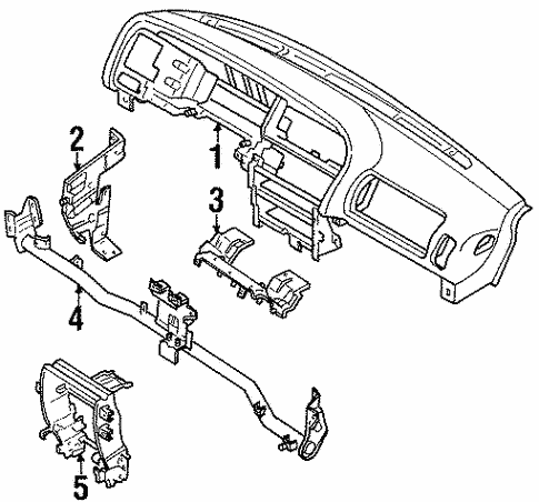 Instrument Panel for 1995 Isuzu Trooper #0