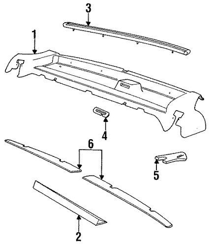 850 INTERIOR TRIM - REAR BODY