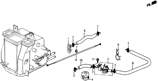Water Valve - Hose for 1984 Honda Wagovan #0