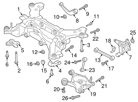 Rear Suspension/Rear Suspension for 2017 Ford Fusion #3