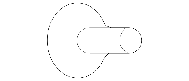 T2R15981 Деталь QUARTER GLASS BOLT, RIGHT