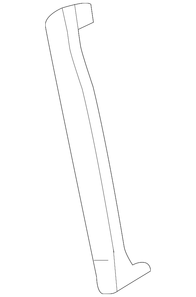 T2R8738 Деталь GLASS W'STRIP, RIGHT