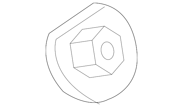 T2R13363 Деталь QUARTER GLASS NUT, RIGHT