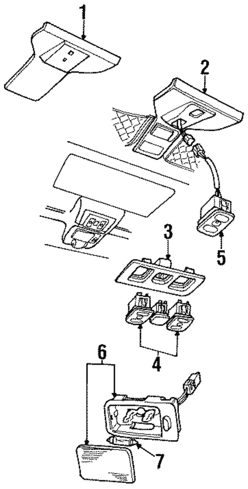 Overhead Console for 1994 Land Rover Discovery #0