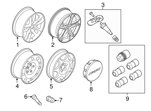 Front Suspension/Wheels for 2013 Ford Edge #3