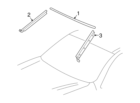 BODY/REVEAL MOLDINGS for 2006 Toyota Tundra #1
