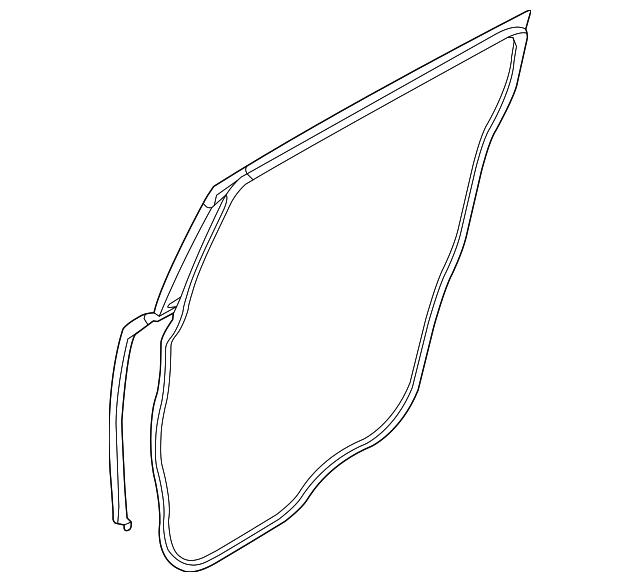 AE9Z-7425325-A Деталь DOOR W'STRIP, LEFT