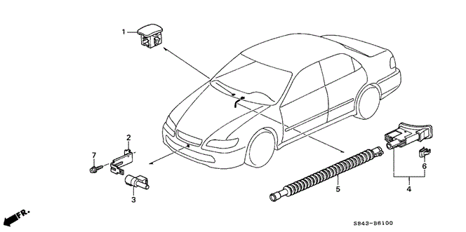 Body/Air Conditioning/Sensor for 2001 Honda ACCORD SEDAN #1