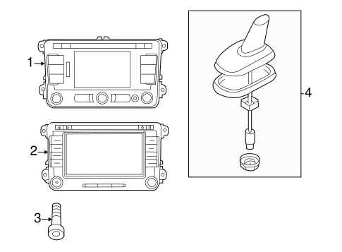 Navigation System Components for 2010 Volkswagen CC #0