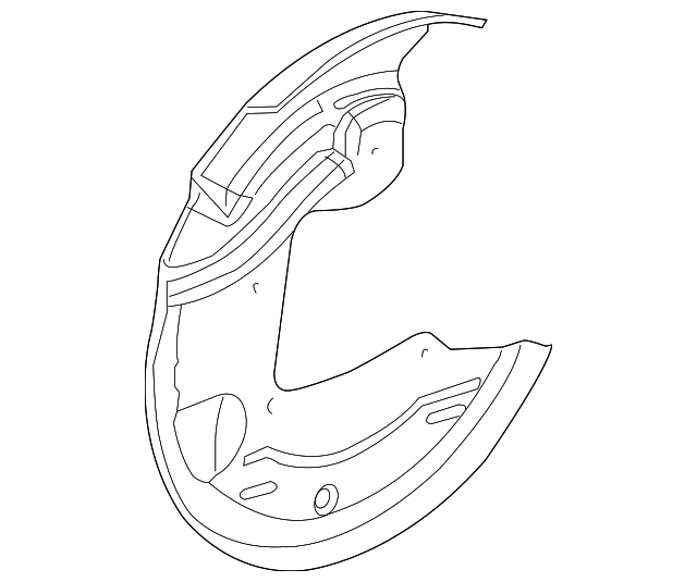 SEC000182 Деталь SPLASH SHIELD, RIGHT
