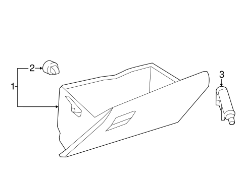 BODY/GLOVE BOX for 2016 Scion iM #1