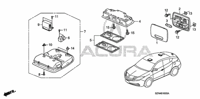 Interior Light for 2012 Acura ZDX #0