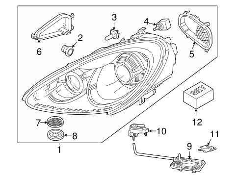 Cayenne HEADLAMP COMPONENTS