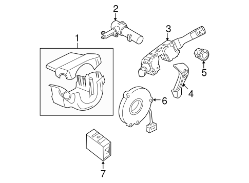 Steering/Shroud, Switches & Levers for 2013 Nissan Altima #2