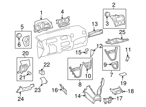 BODY/INSTRUMENT PANEL COMPONENTS for 2013 Toyota Matrix #1