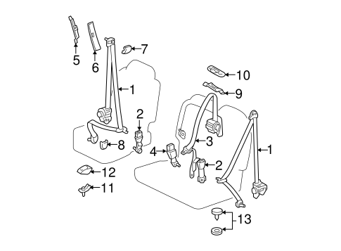 ELECTRICAL/REAR SEAT BELTS for 2006 Toyota Tundra #2