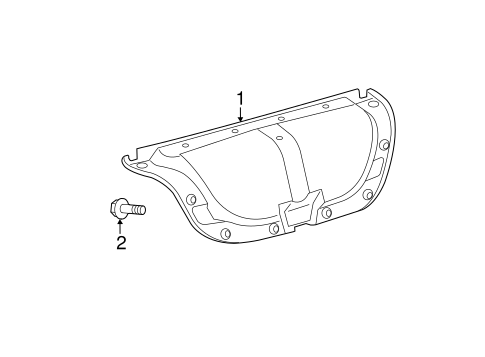 BODY/INTERIOR TRIM - TRUNK for 2008 Toyota Camry #1