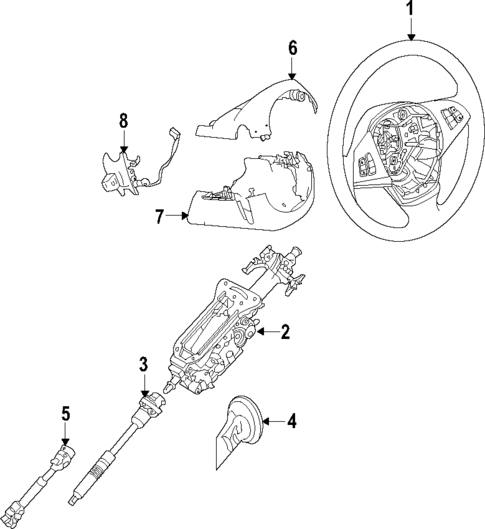 Steering Column for 2015 BMW 740Ld xDrive #0