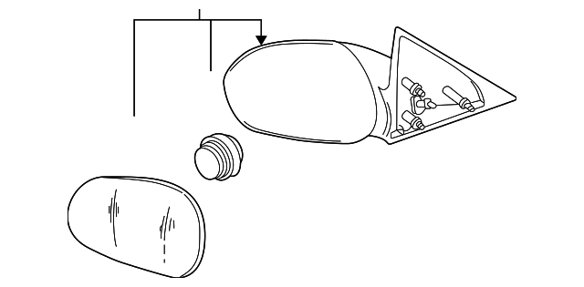 XR3Z-17682-AA Деталь MIRROR ASSY, RIGHT