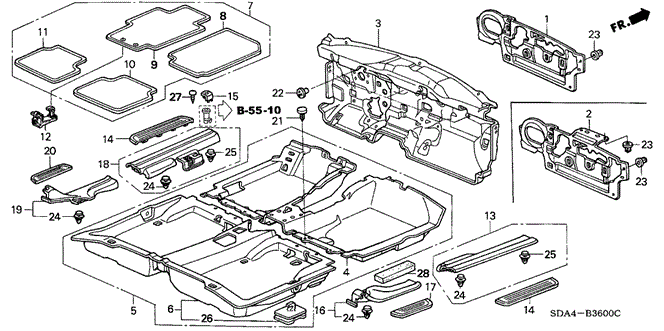 INTERIOR / BUMPER/FLOOR MAT for 2005 Honda ACCORD SEDAN #1