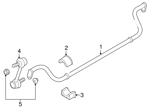 Panamera STABILIZER BAR & COMPONENTS 2