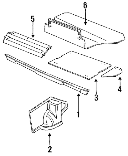 Capri INTERIOR TRIM - REAR BODY