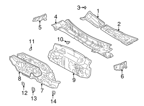 BODY/COWL for 2001 Toyota Camry #1