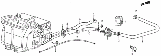 Water Valve - Hose for 1987 Honda Civic #0
