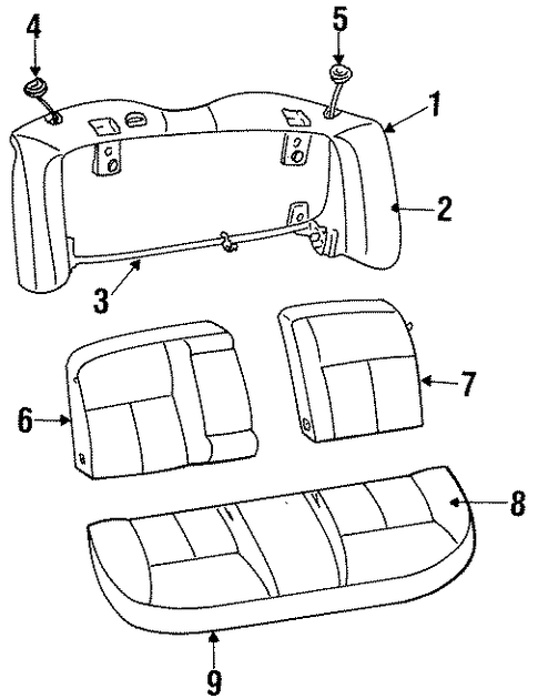 Taurus REAR SEAT COMPONENTS