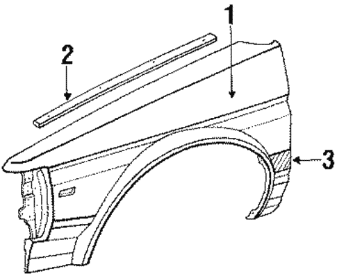 Body/Fender & Components for 1990 Toyota Tercel #1
