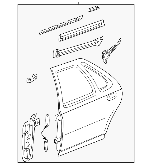 88950723 Деталь DOOR SHELL, RIGHT
