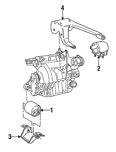 900 ENGINE & TRANS MOUNTING