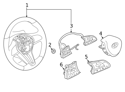 Steering Wheel & Trim for 2020 Infiniti QX50 #0