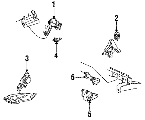 Tempo ENGINE & TRANS MOUNTING