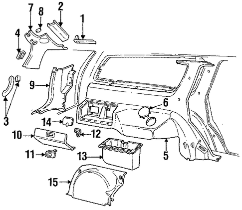 Taurus INTERIOR TRIM - QUARTER PANELS