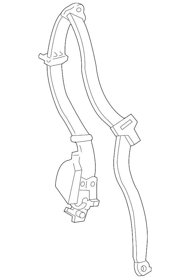 XW4Z54611B08AAC Деталь RETRACTOR ASSY, RIGHT