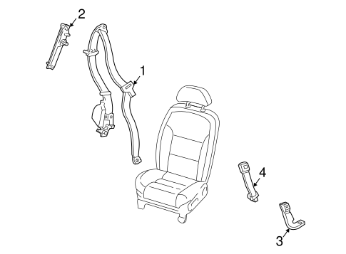 LS FRONT SEAT BELTS