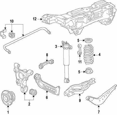 Rear Suspension/Rear Suspension for 2019 Buick Regal Sportback #4