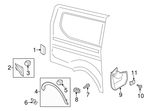 Body/Exterior Trim - Side Panel for 2017 Ford Transit-350 HD #2